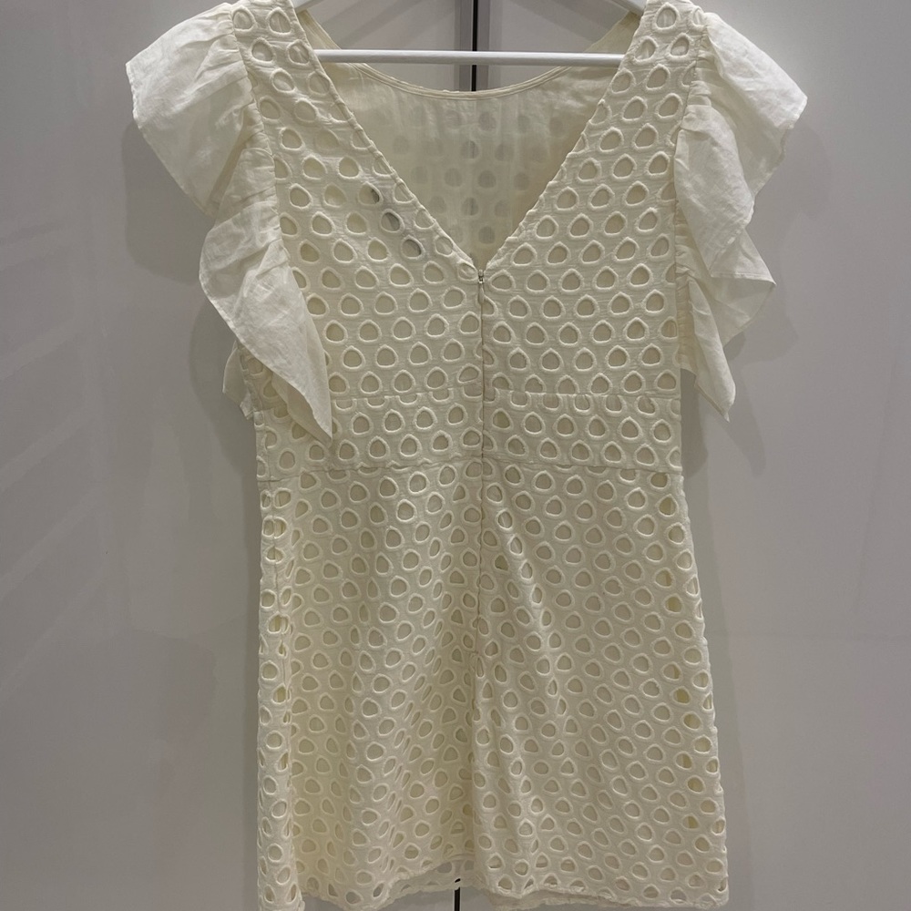 Ivory linen mini dress. Size 4. Perfect condition.
